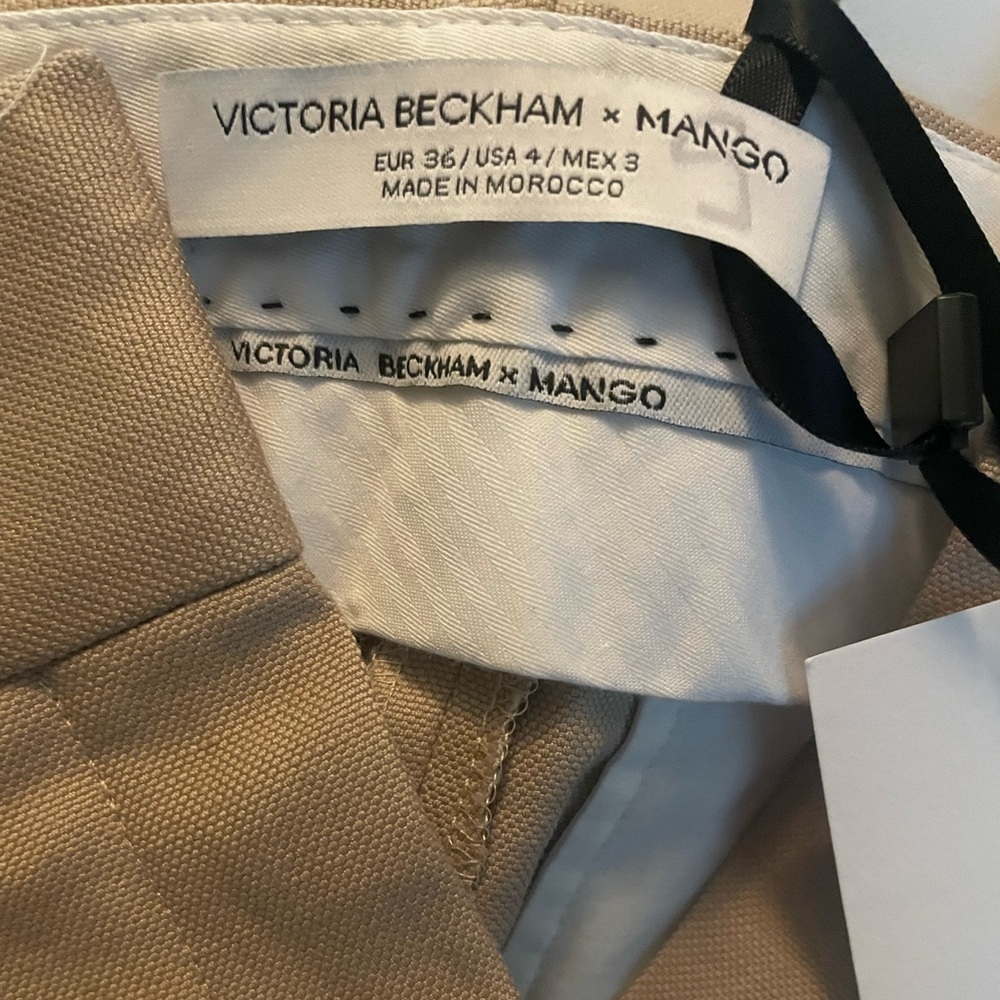 VICTORIA BECKHAM X MANGO collection Pleat straight trousers Size 4 NWT - Picture 6 of 7